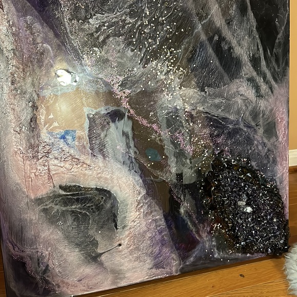 Crystal Resin Art Amethyst Geode - Galaxy - Custom - Picture 2 of 5